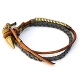 metal bead bracelet - smoke