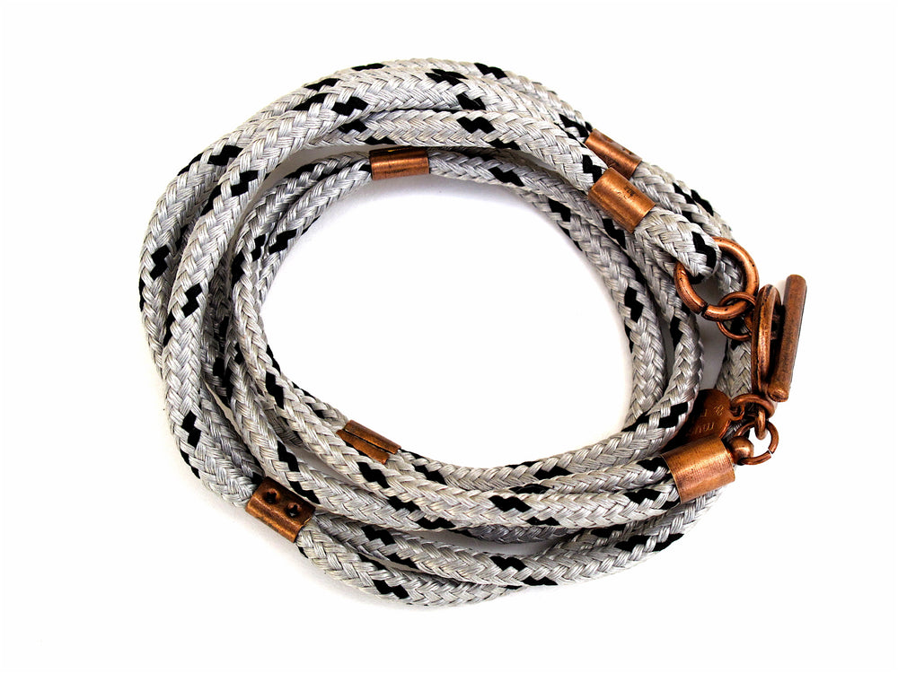 grey rope necklace-bracelet