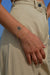 mini vertical initial bracelet - gold custom