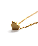 mini heart bracelet - gold