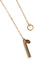 mini lariat pendant necklace - gold