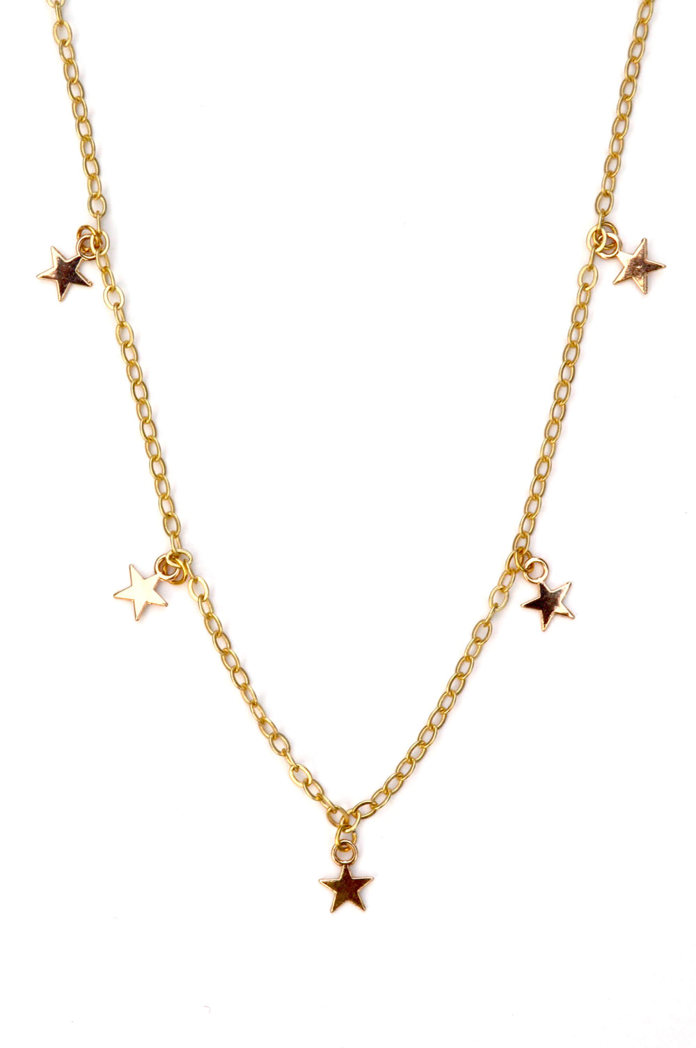 mini stars long chain - gold