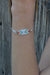 miyuki bead bracelet - silver sky