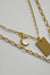moonlight medallion necklace - gold
