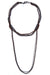 draped necklace - gunmetal