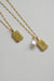 pavé initial necklace - gold custom