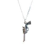 pistol necklace - silver