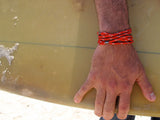 red rope necklace-bracelet