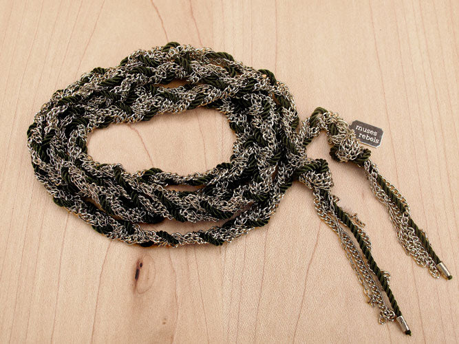 silver braided chain