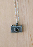 camera necklace - silver