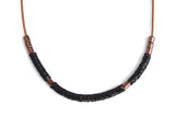 snake necklace - black