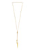 spike necklace - gold