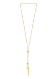 spike necklace - gold