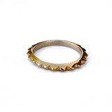 spike ring - antique bronze - size 7