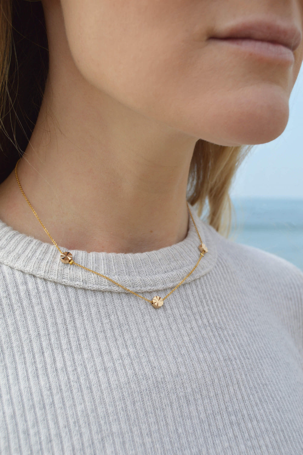 sunray necklace - gold