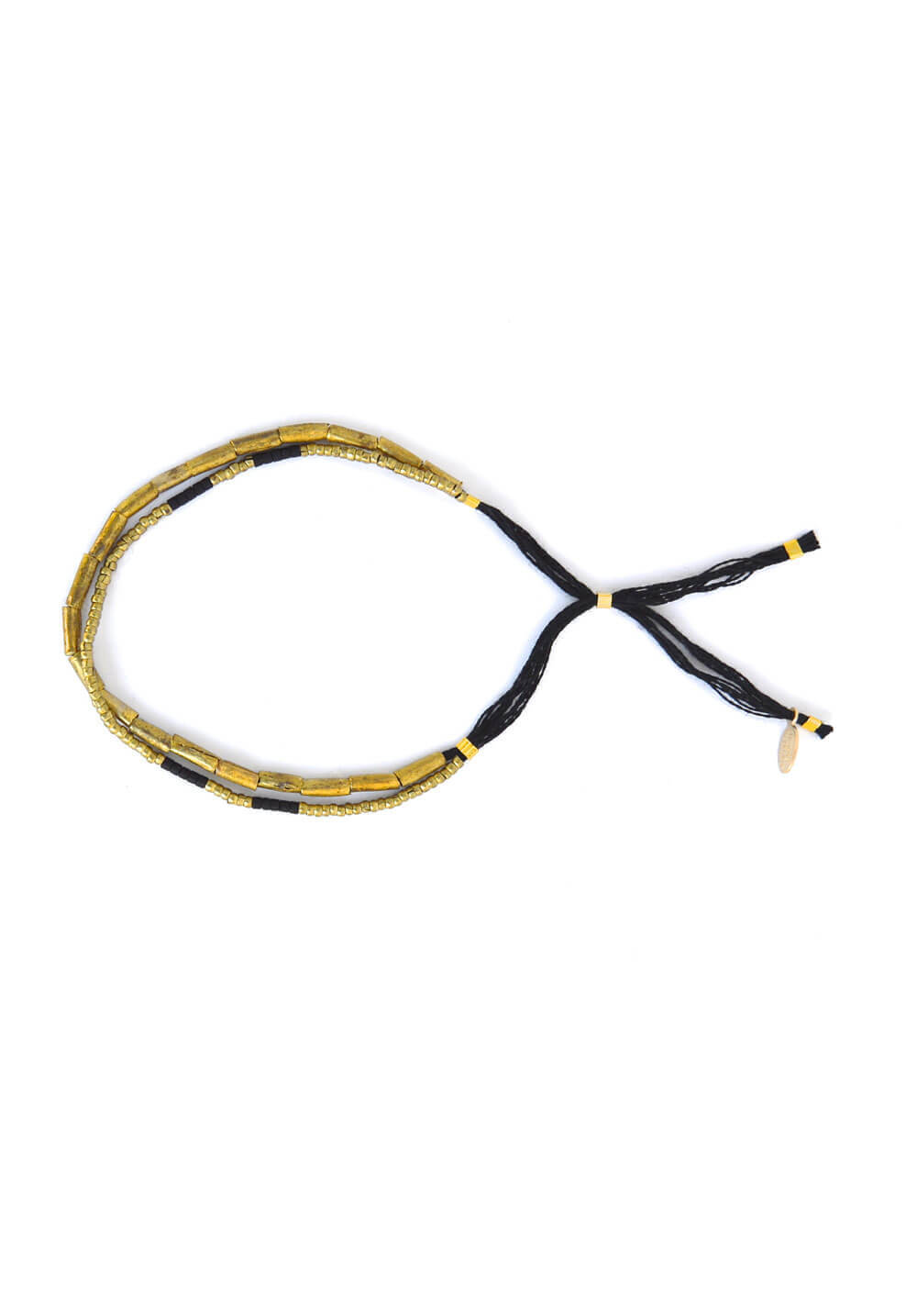 thread bracelet - brass