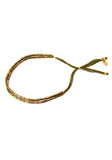 thread bracelet - gold army
