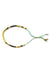 thread bracelet - gold aqua