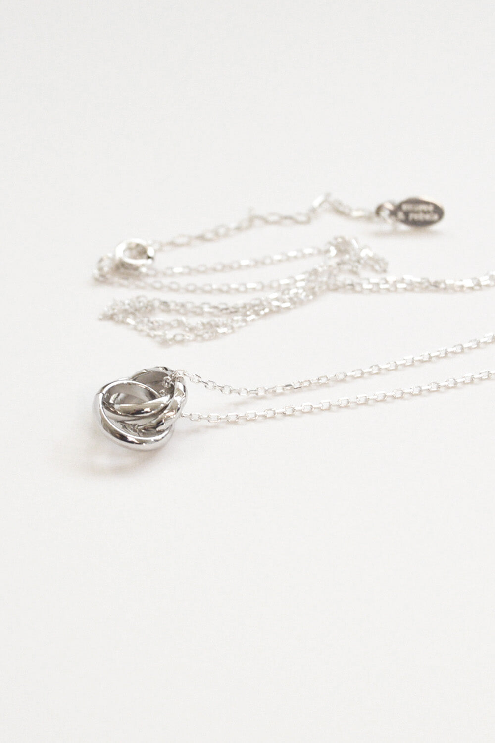 trio necklace - silver