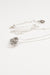 trio necklace - silver