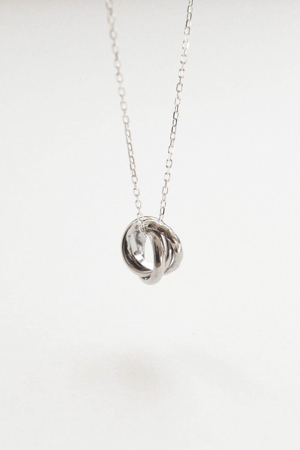 trio necklace - silver