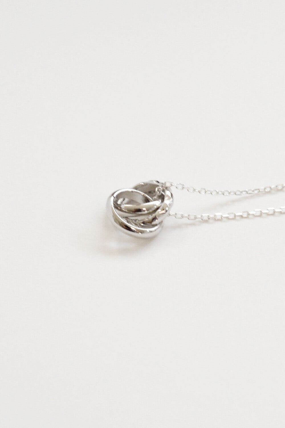 trio necklace - silver