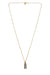 twin pendants necklace - gold