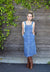vintage denim overall dress - size small