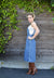 vintage denim overall dress - size small