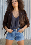 vintage denim shorts - threadbare - waist size 27