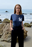 vintage new york yankees tee - navy - women's size small