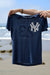 vintage new york yankees tee - navy - women's size small