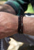 woven leather wrap bracelet - oak