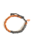 wrapped braid bracelet - smoke