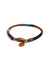 wrapped leather bracelet - shadow