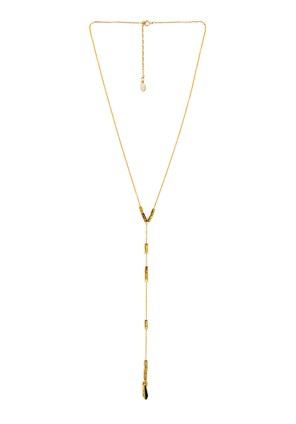 y necklace - gold